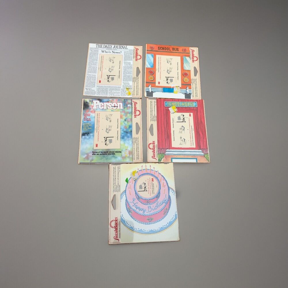 3M Flashbacks Instant Photo Framer Lot Of 5 Vintage 1990